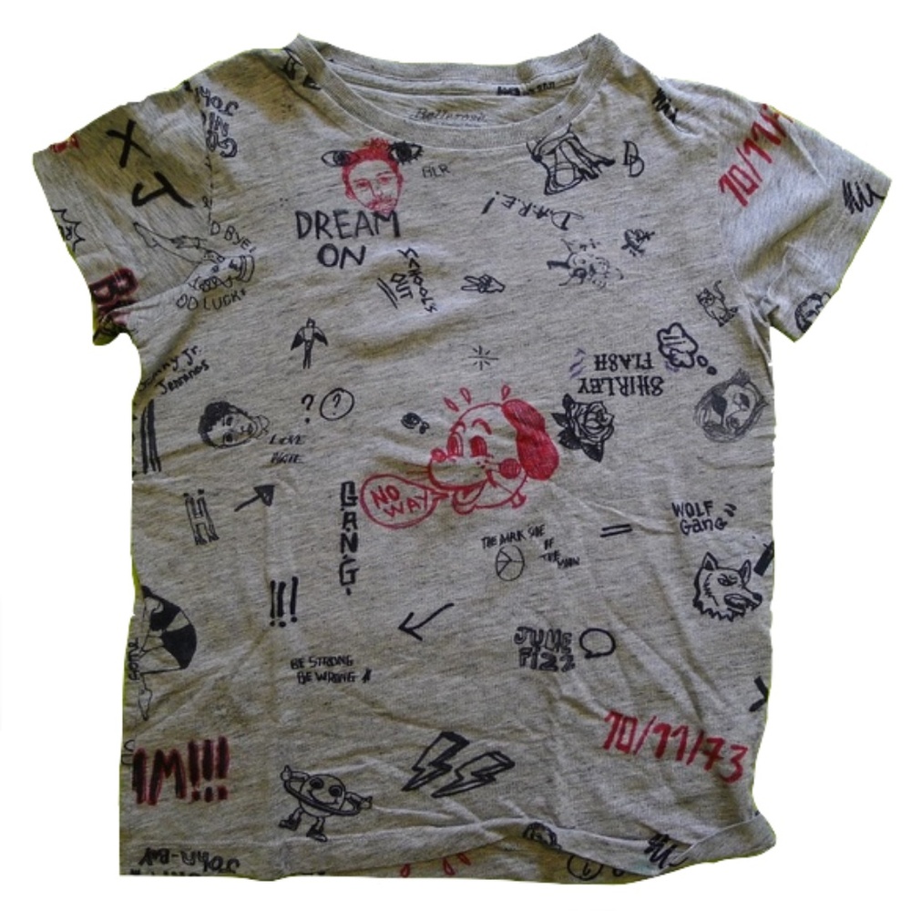 {Bellerose} Scribble Print T-Shirt - Kids Sz 8